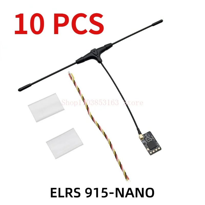 

10PCS ELRS 915MHz Nano Receiver T-Antenna for Jumper T-Pro Radiomaster TX16S Transmitter FPV RCRacing Drone Airplane Accessories