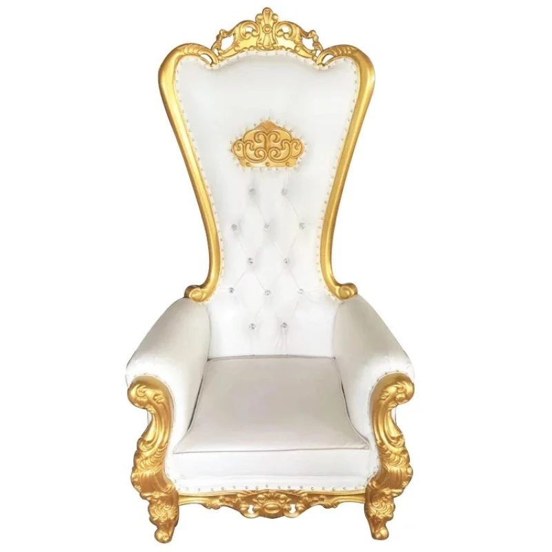 Hot Sales Cheap Price Gold Luxury Royal Event Throne King Style Wedding Chair Bride And Groom Seats