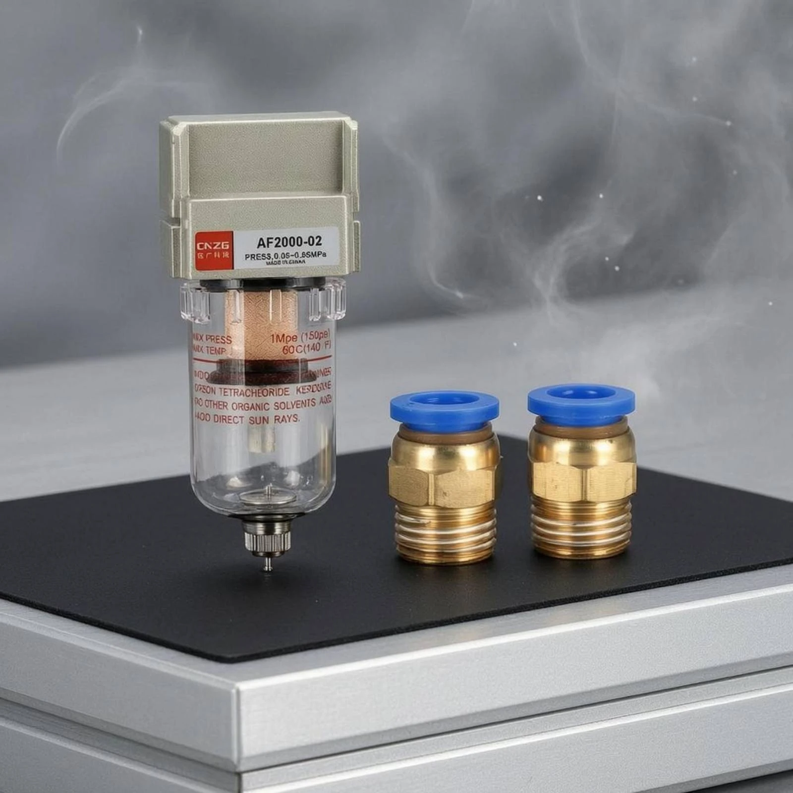 Manual Air Source Treatment Unit Transparent Bowl Oil-Water Separator Industrial Equipment Cylindrical