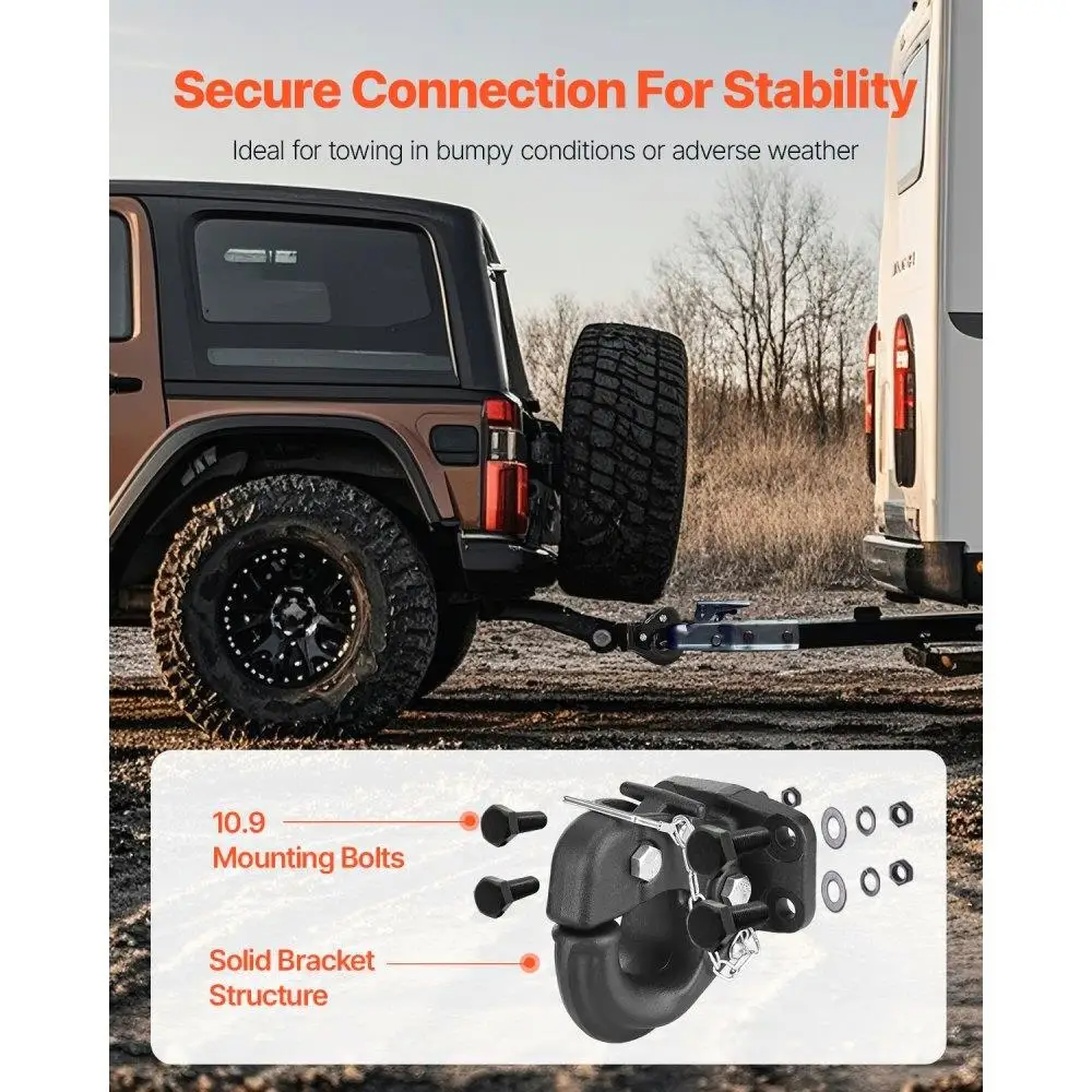 وصلة وصلة المقطورة Pintle لجهاز الاستقبال بحلقة Lunette مقاس 2.1.5 بوصة إلى 3 بوصة بوزن 30000 رطل