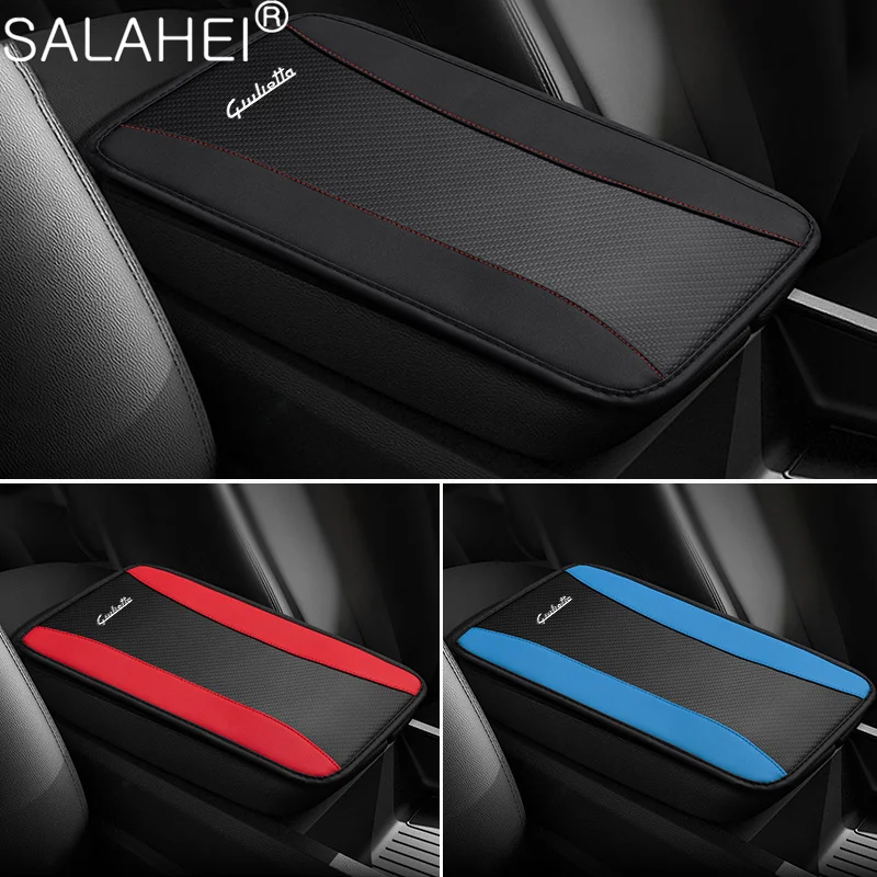 High-end Leather Armrest Mat Arm Rest Protection Cushion Auto Armrests Accessory For Alfa Romeo 156 159 Giulietta Giulia 147 166