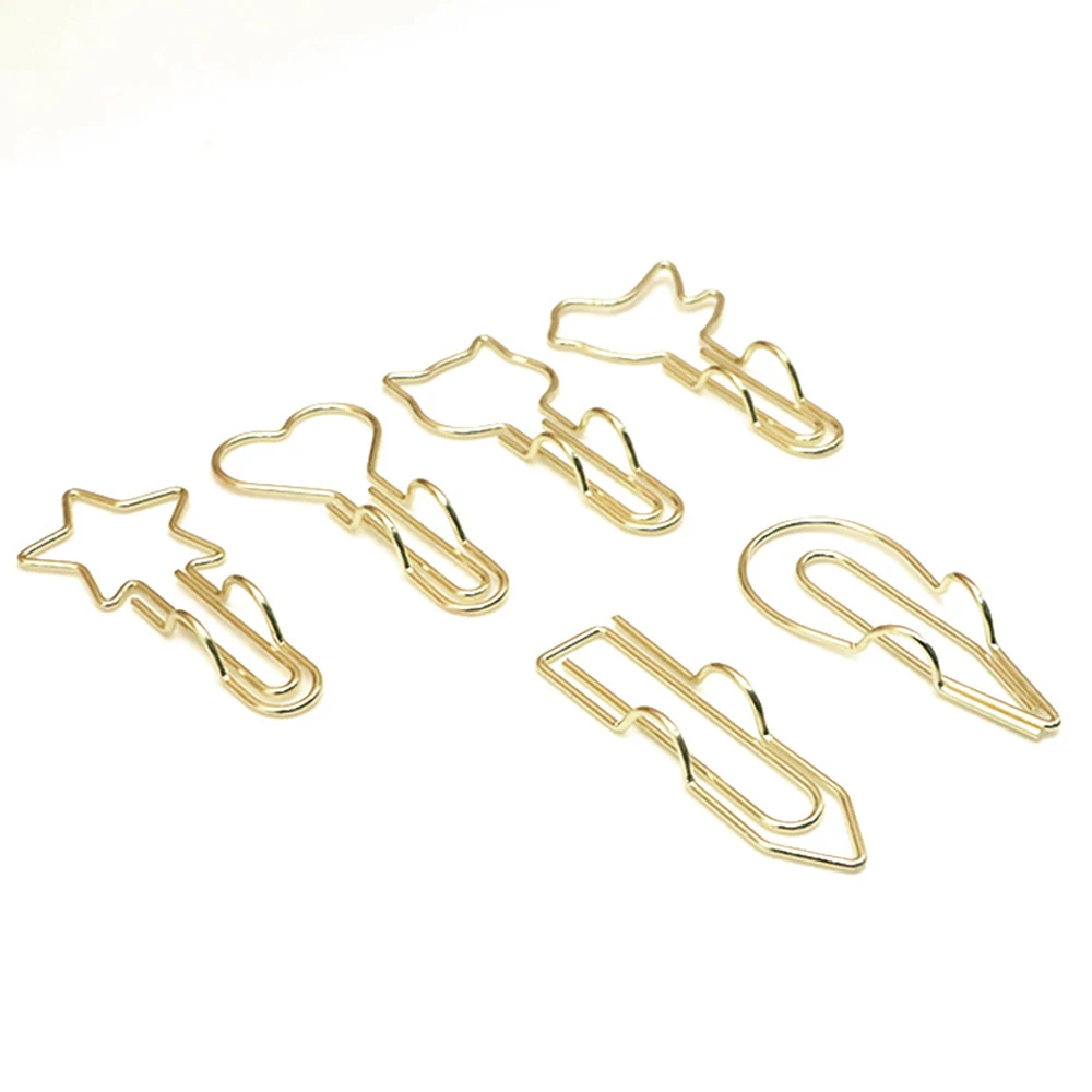 5PCS Multifunctional Metal Pen Clip Paper Clip Writing Clip Pen Hanging Pencil Clip Suitable for Pen Clip Notebook Accessories