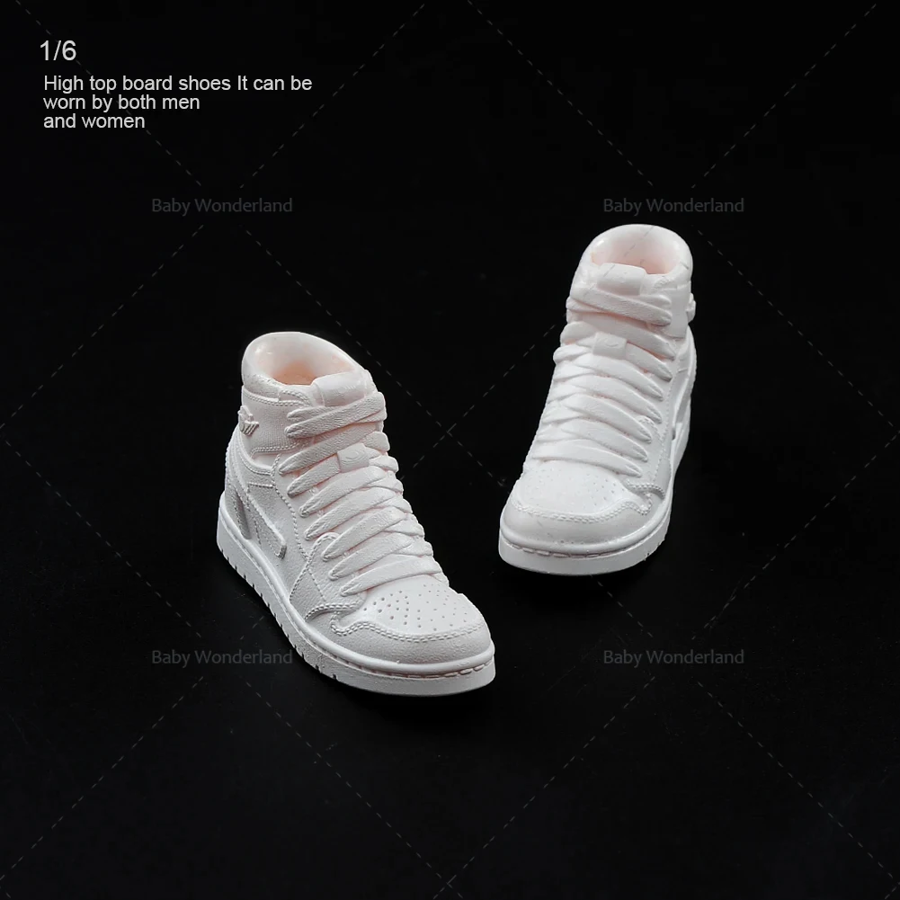 

In Stock 1/6 Male/Female Solider Action Figure White Shoes Model Fit 12 inch Action Figure Body for Fan Collection