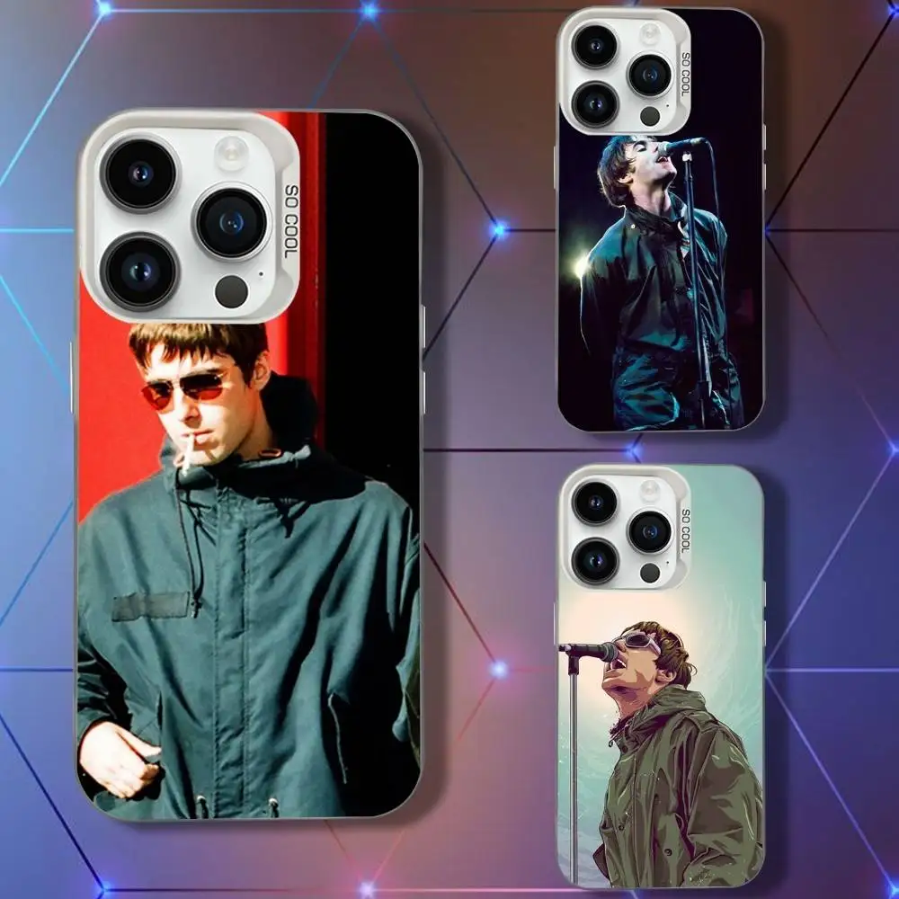 

Чехол для телефона L-Liam Singer G-Gallagher для iPhone 16,15,14,13,12,11, Pro, XS, Max, Plus, Mini, SE White Candy, матовый противоударный чехол