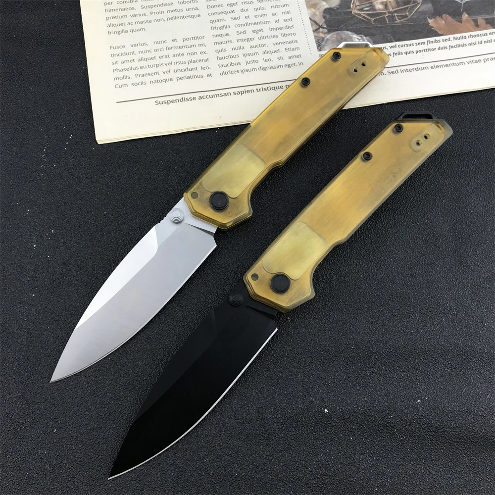 

2038 Polyetherimide Handle D2 Blade Folding Knife EDC Camping Survival Military Knives Hunting Multi Pocket Knife