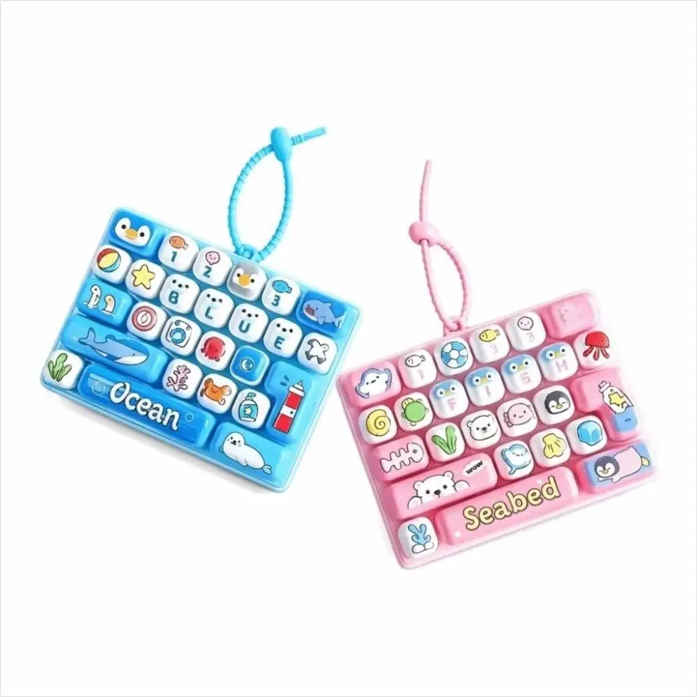 26 Key Decompression Button Creative Style Cute Design Mini Keyboard Pendant Bag Hanging Ornament Small Gift Keyboard Keychain