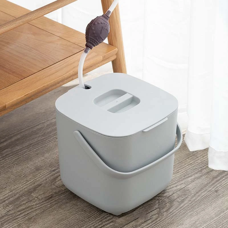 2Pcs Compost Bin Kitchen Bin For Everyday Organic Waste With Lid In The Kitchen Odor Resistant Removable Liner