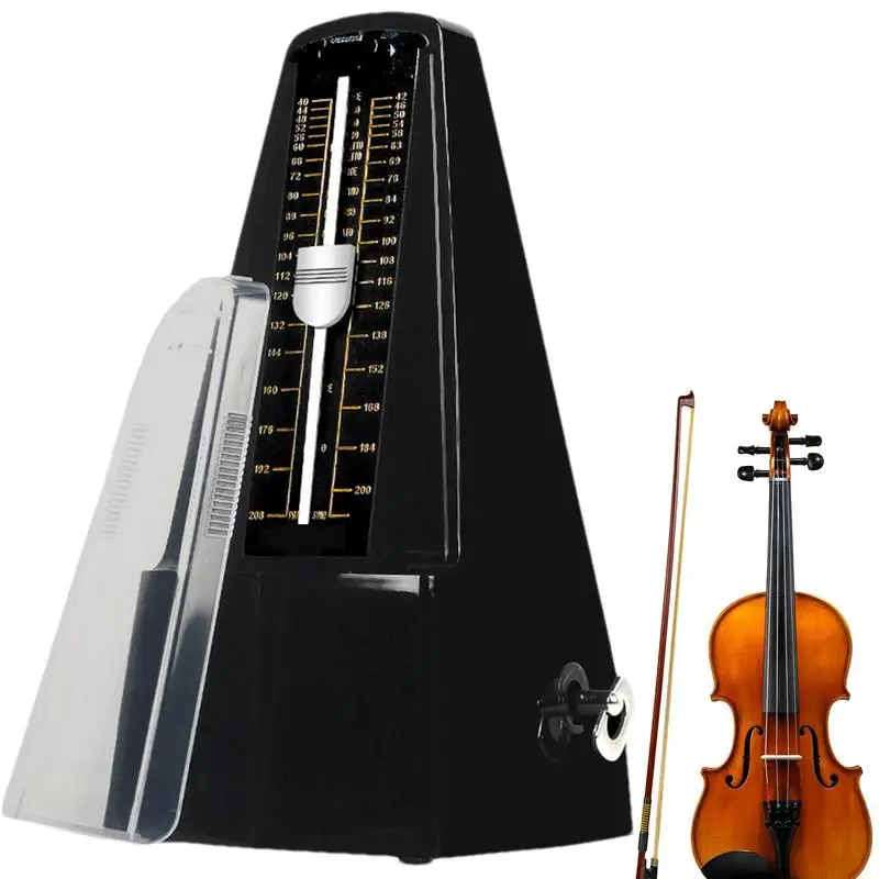 Guitar Metronome Piano Metronome High Precision Tower-Shaped Metronomes Loud Sound Solid Music Metronome Tuner For Violin Drums