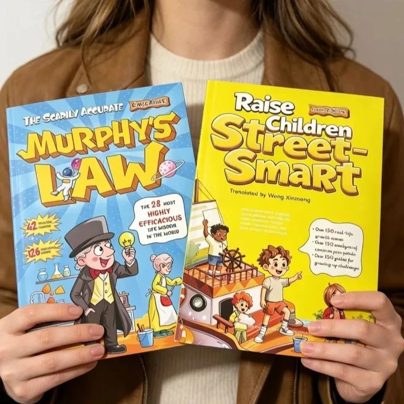 New Arrival 2PCS Children Educational Comic Book Set Life Wisdom & Social Skills Training Reading Books Parent-child Gifts Books