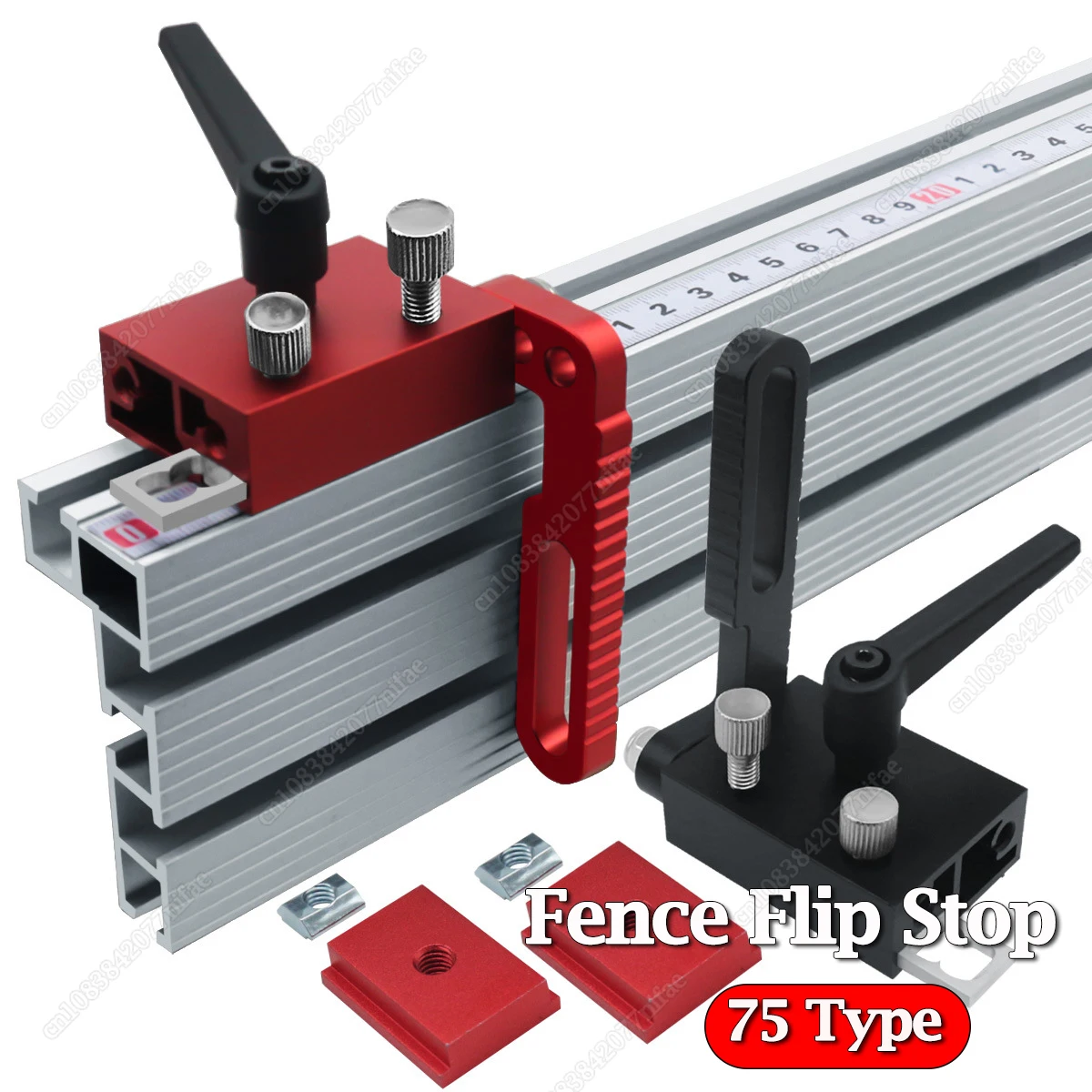 

Miter Track 75 Type Aluminum Miter T-Track T-Slot Miter Track Jig Woodworking Table Saw Mini T Track Rail for Fence Fixture