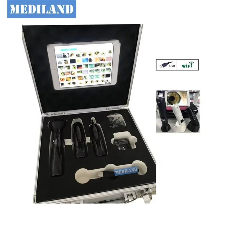 

2025 New Arrival wi-fi USB dual mode Microscope Digital ENT Diagnostic SET ML-406 wifi dermatoscope wifi iridoscope wifi otosco