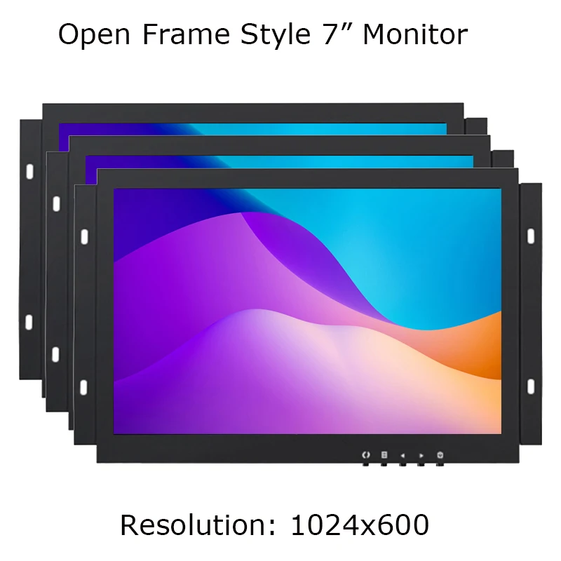 Imagem -02 - Touchview Polegada Pequeno Barato Quadro Aberto Montado na Parede Resistivo Capacitivo Suporte para Monitor de Toque Raspberry pi com Vga Hdmi