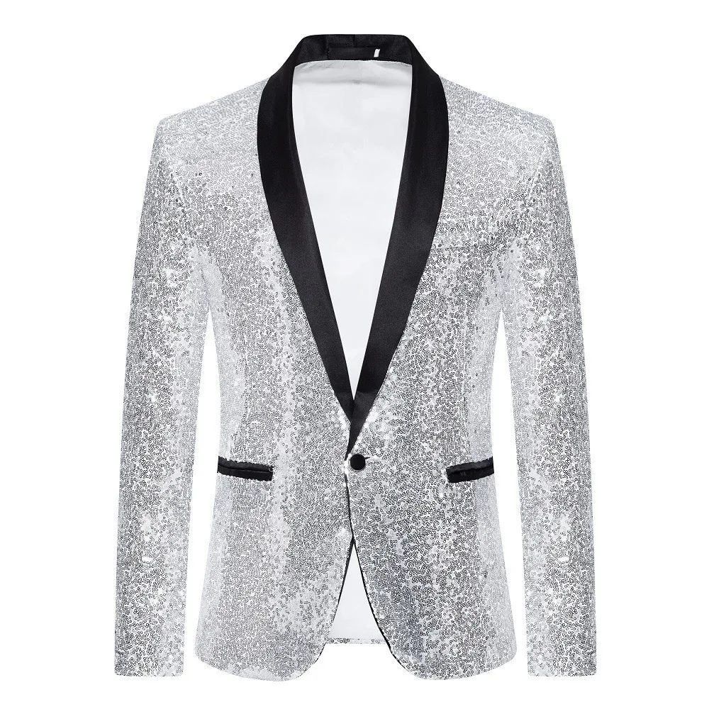 

Z406Casual dance sequined suit spring new foreign trade cross-border men's clothing