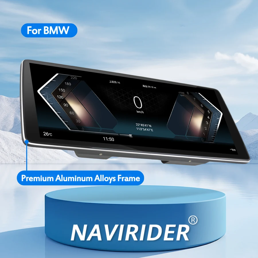 12.8Inch Screen Car Radio For BMW X5 X6 E70 E71 F15 F16 2010- 2017 CIC NBT Android 15 Multimedia Stereo GPS Navigation Carplay