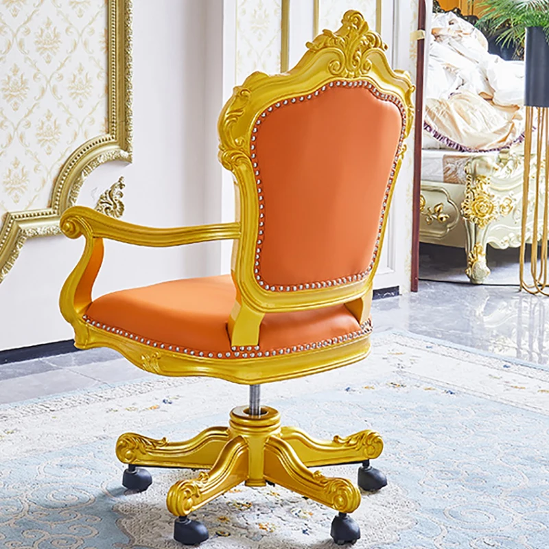 Sedie direzionali con ruote di lusso Designer in pelle Sedia da ufficio con accento moderno Sedia da ufficio portatile di design Silla Oficina Mobili