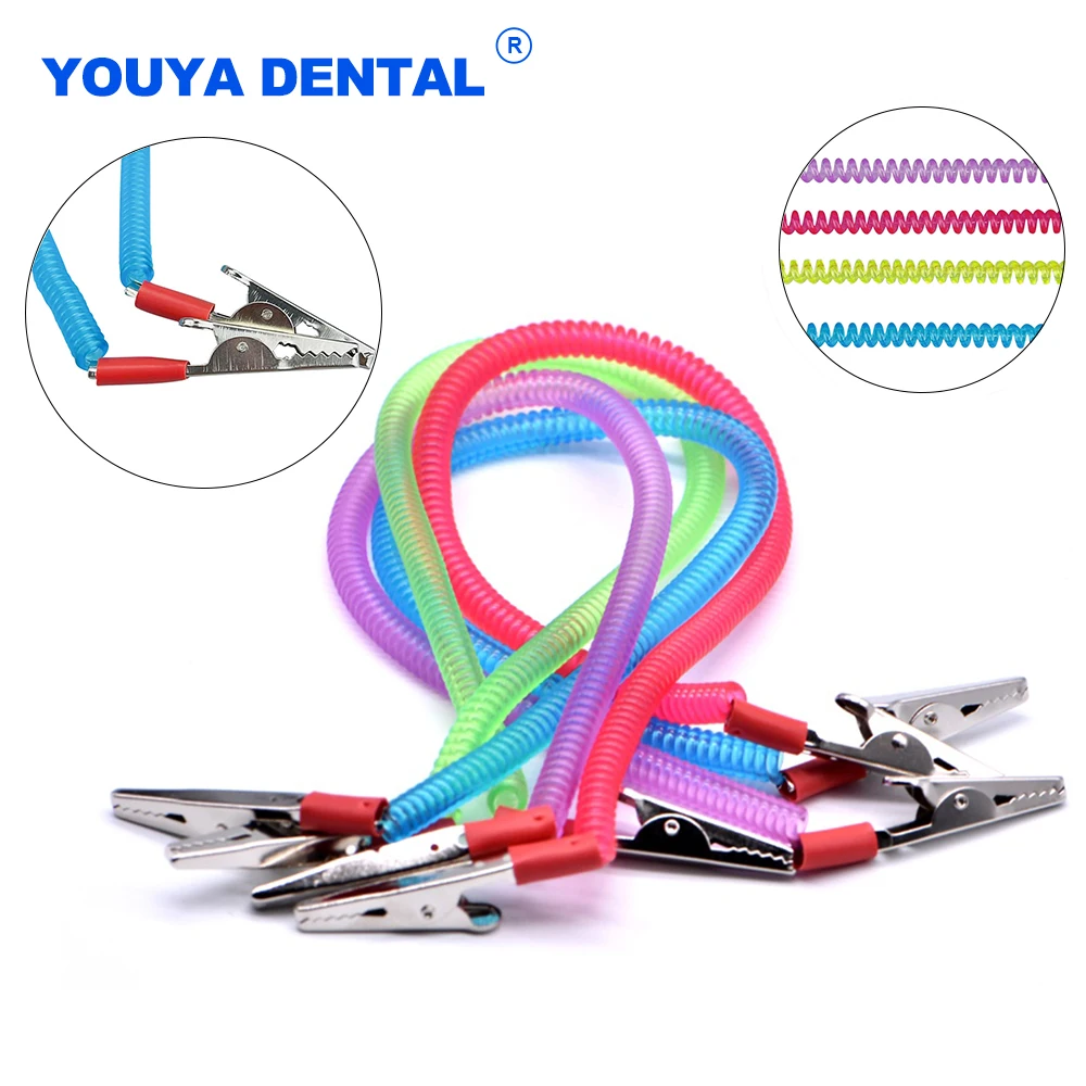 1pc Dental Scarf Clip Flexible Bib Clips Chain Napkin Holder For Dentist Lab Dentistry Material Disposable Patient Clips Oral