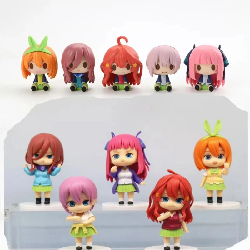 The Quintessential Quintuplets 4-5cm Mini Anime Girl Figure Kazuhana Nino Miku Nakano Shika  Christmas Birthday Gift