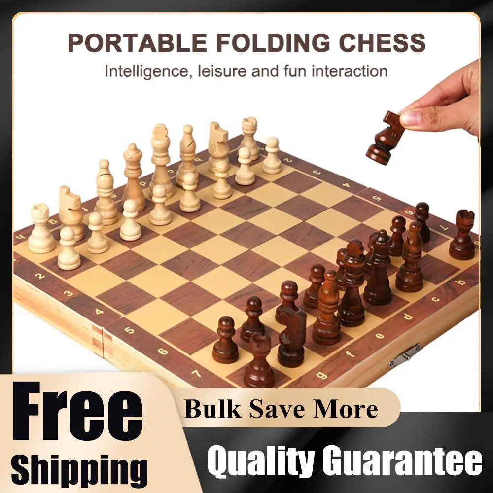 

Лучший подарок: деревянная настольная игра 29x29 см, большая шахматная доска для развития стратегического мышления, 3 в 1: шахматы, шашки, нарды для мальчиков и девочек