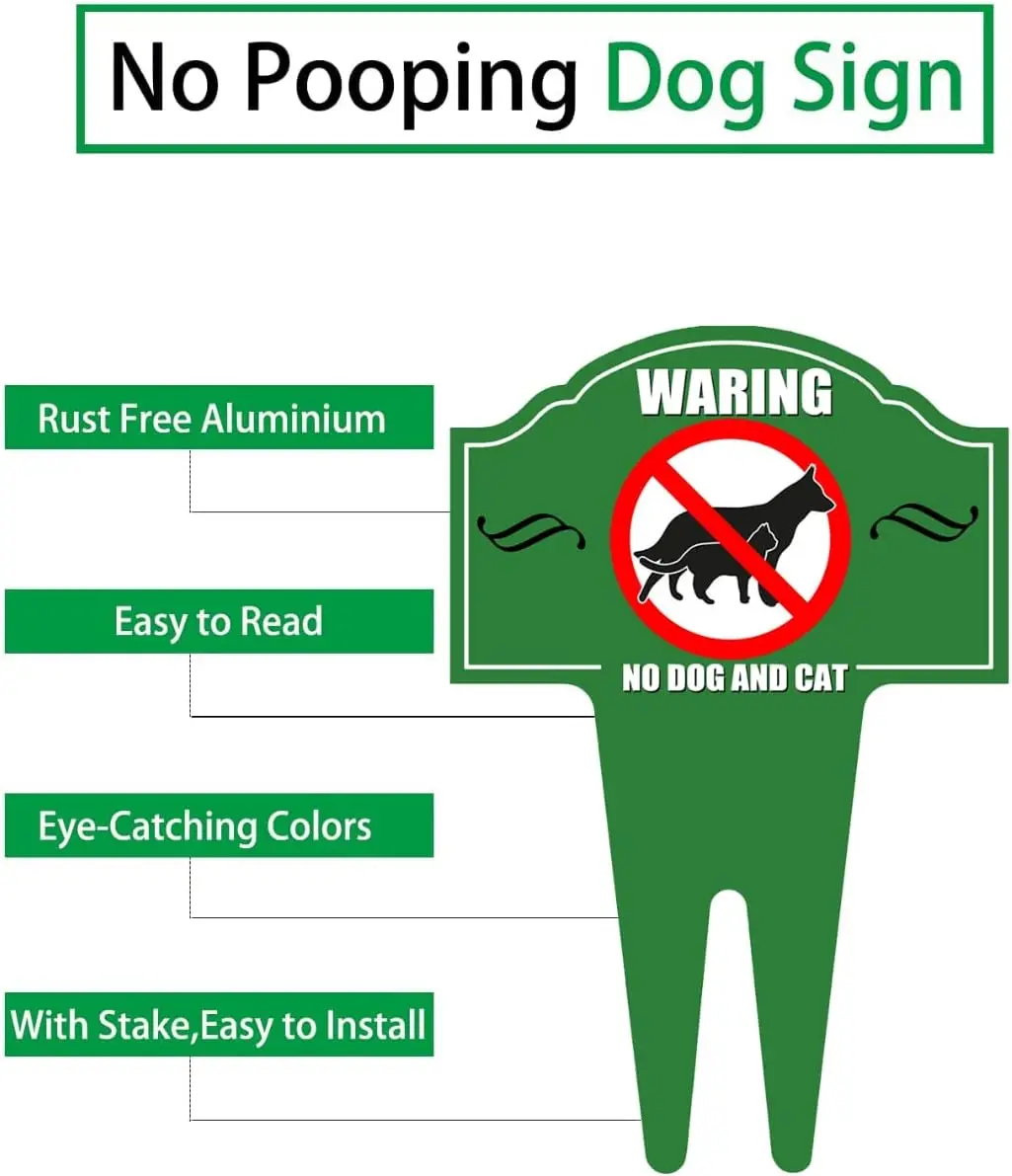 Please Keep Off The Grass Aluminum Yard Sign Stop Dogs from Pooping or Peeing On Your Lawn Yard Sign Protect Your Property