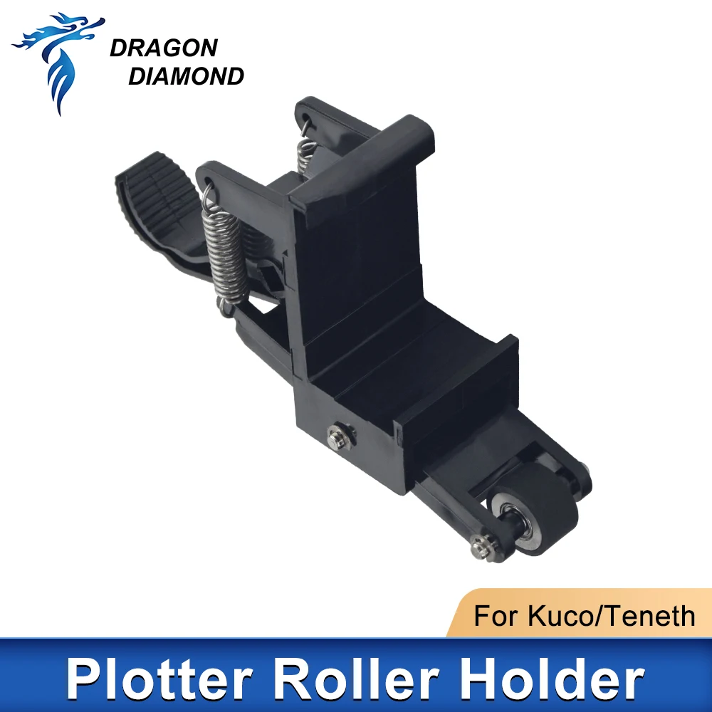 Roller Holder For KUCO Teneth Cutting Plotter Vinyl Cutter TH1300 740 T24 T48X 1300X Paper Rubber Roller pressure rubber roller