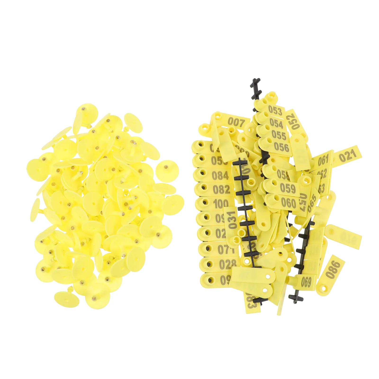 100 Pcs Sheep Ear Tag with Words Goat Collar Livestock The Animal Animals Cattle Tags