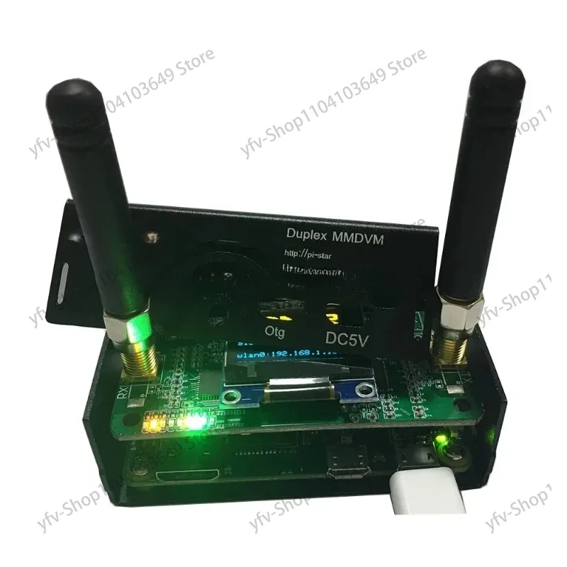 Duplex Simplex MMDVM Hotspot Board UHF VHF Support P25 DMR YSF with Antenna Case Kit For Raspberry Pi