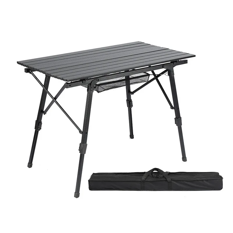 Aluminum Alloy Lightweight Portable Folding Table Outdoor Camping Picnic Self-Drive--Outdoor Simple Egg Roll Fast Delivery