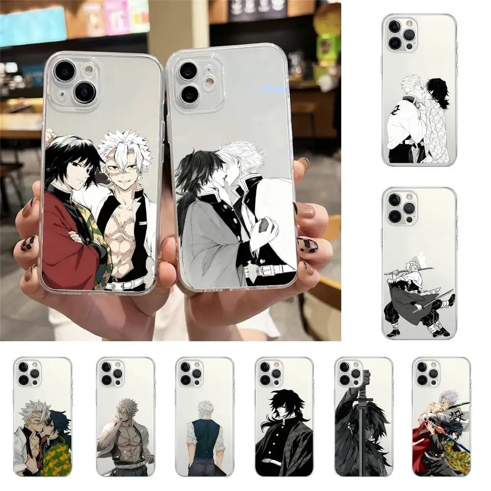 

Чехол S-Sanemis G-Giyuus для iPhone 17, 16, 15, 11, 13, 14 Pro Max, 7, 8 Plus, X, Xr, Xs Max, SE 2020, 12 mini, прозрачный