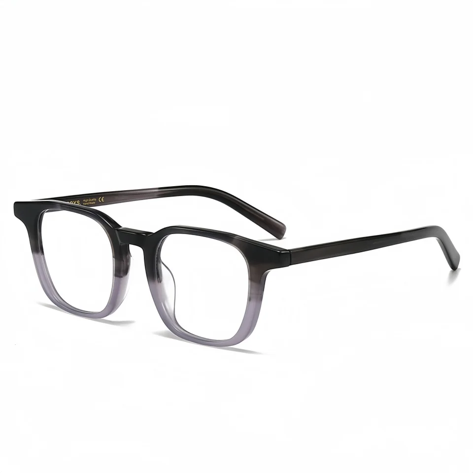 

Fashion Leisure Travel Vacation Square Acetate Glasses Frame Luxury Luxury Designer Brand Anti Blue Light Transparent Eyeglasses
