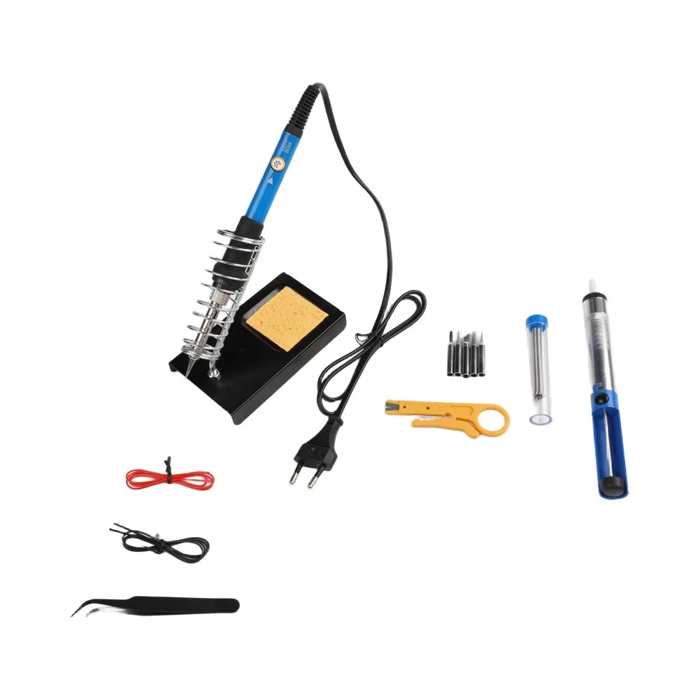 Comprehensive Accessory Set Soldering Iron Kit Soldering Iron With Safety Features Heat-Protection Pad Spring-loaded Stand