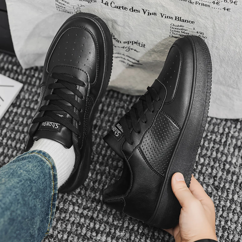 

Autumn New Men's Versatile Casual Fashion Trendy Shoes White Shoes Board Shoes Versatile Durable Wear Resistant Essential Items