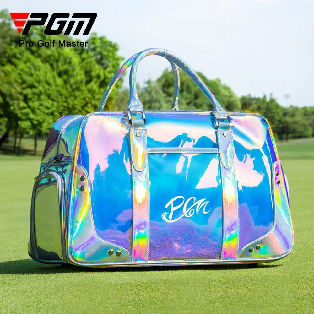 PGM Golf Clothing Bag Large Capacity Clothes Bag Built-in Shoes Bag Women Motion Travelling Handbag Knapsack YWB026