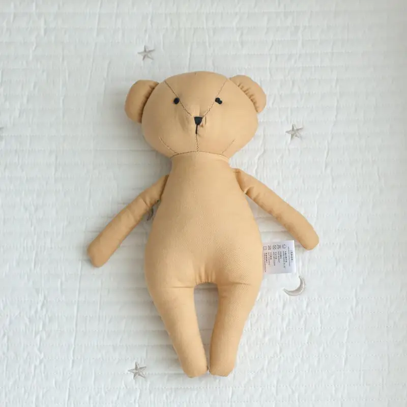 1 szt. 30cm/11.81 cala Dziecięca Lalka Niedźwiedź Uspokajająca Artefakt do Spania dla Niemowląt Śliczna Lalka z Materiału Królik Prezent Urodzinowy