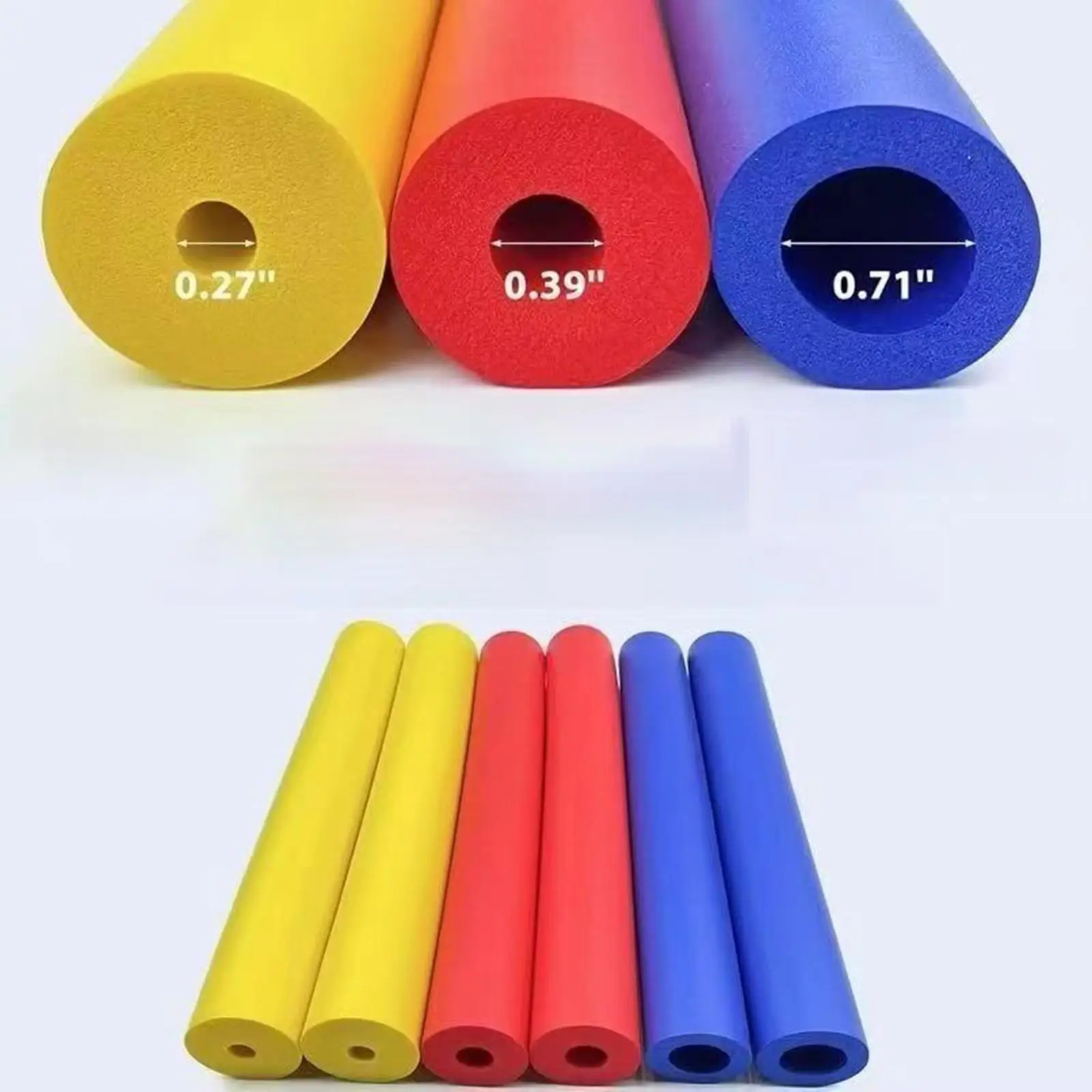 Soft Comfort Cutlery Grip Tubing Easy Cut Foam Padding Handle Support for Pens Fork Spoon