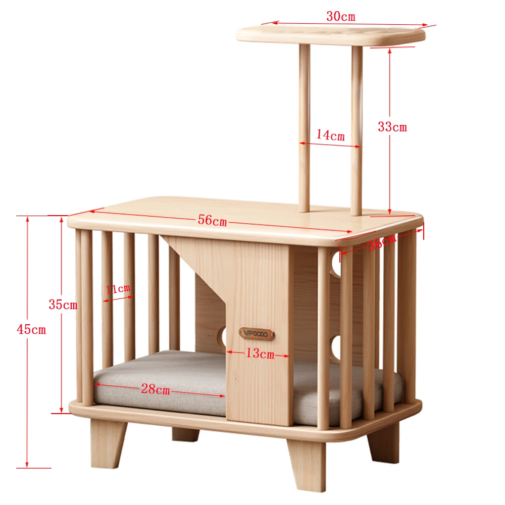 Imagem -02 - Multilayer Cat Climbing Frame tipo Fechado Bed Tree Tower Móveis de Bricolage Casa Splicing Cat Nest Scratch Pet Produtos