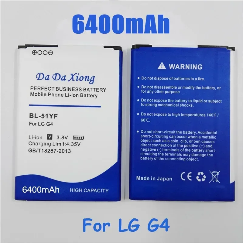 6400mAh BL-51YF / BL-51YH Battery For LG G4 H815 H818 H819 VS999 F500 S F500K F500L H811 V32