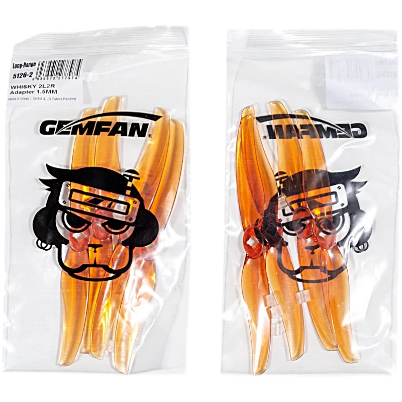 Gemfan 5126 2 Pary 5-calowych 2-łopatkowych śmigieł CW/CCW - Wydajne części zamienne do helikopterów RC FPV