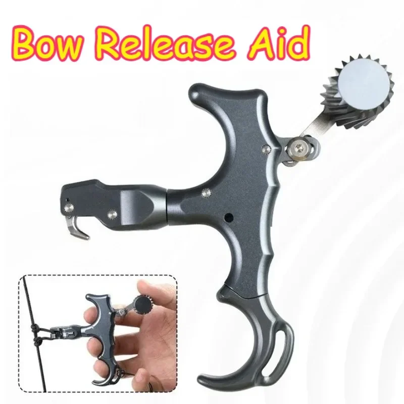 NF Compound Bow Spreader 360° Rotatable Clamp Head Ambidextrous Universal Archery Release Pure Alloy Sturdy Anti-scratch Hunting
