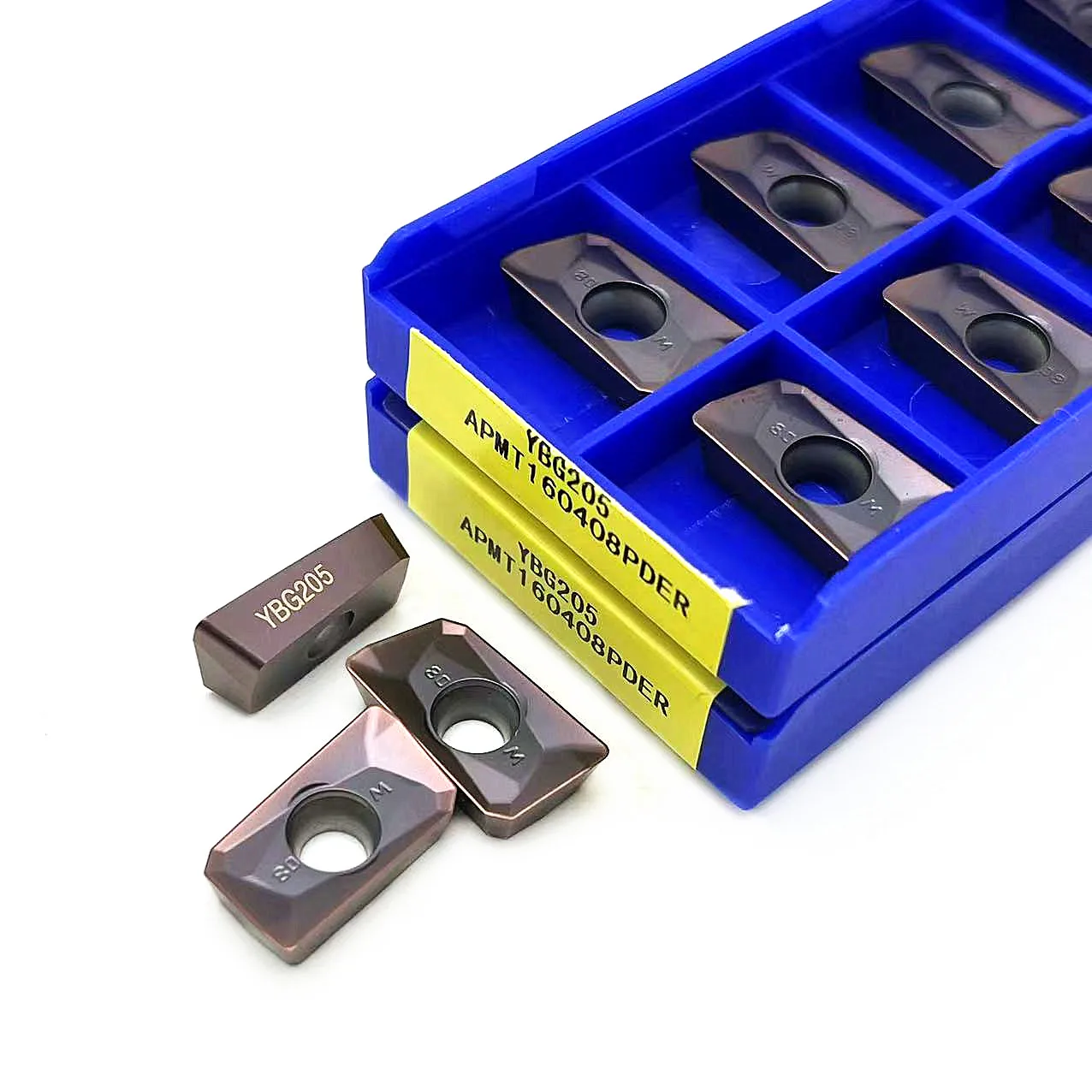 10PCS Original carbide milling cutter APMT160408 YBG205 APMT160408 blade APMT160408 YBG205 APMT160408 for steel stainless steel
