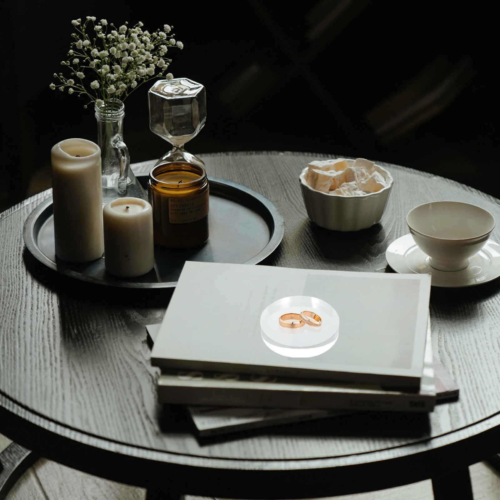 Acrylic Display Base for Cosmetics Jewelry Storage Stand Organiser Craft Ring Bracelet Case Makeup Brush Holder