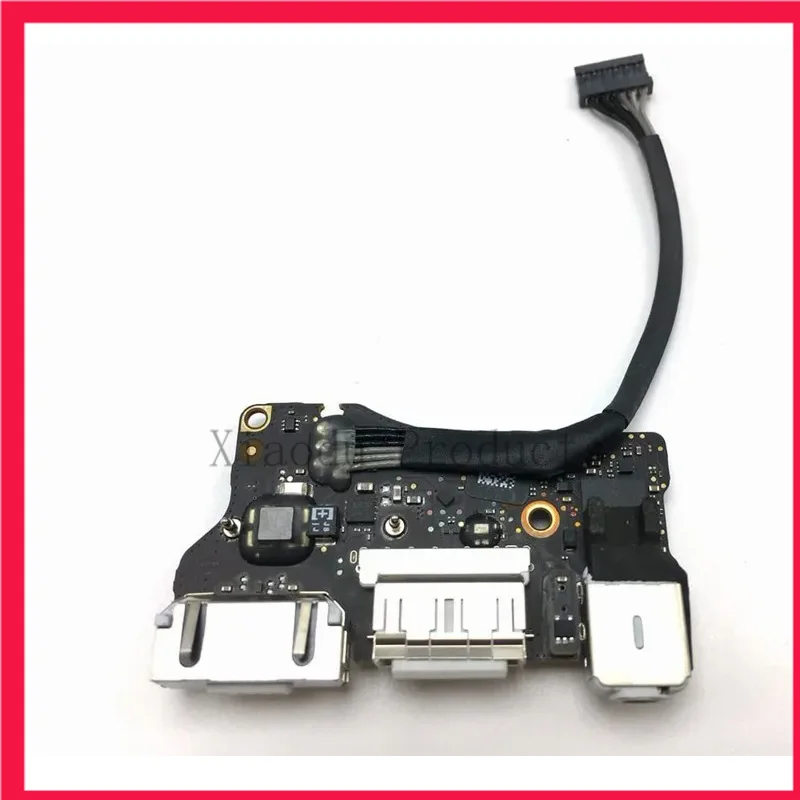 

For MacBook Air 13" A1466 MD760 820-3455-A DC-in Power Jack I/O Board with USB Audio MagSafe 2 Flex Cable Compatible