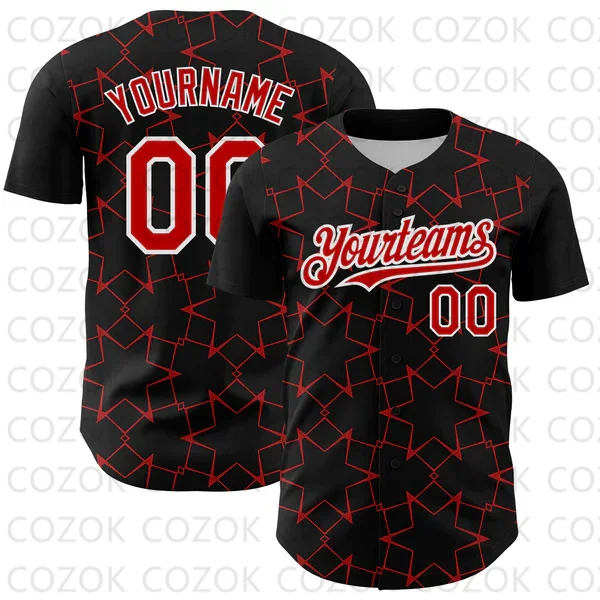 Cobweb-Camiseta de béisbol personalizada para hombre y mujer, Camisa estampada en 3D, camisas de equipo, Tops Unisex de Hip Hop