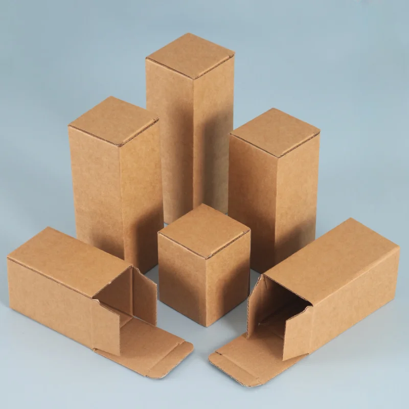 20pcs Rectangular Paper Packaging Box Small Empty Corrugated Box Box for Umbrella Cardboard Packaging Universal Paper Carton