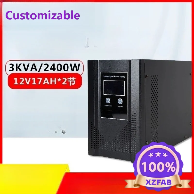 Factory Direct 2026 Uninterruptible power supply online 3KVA/2400W ship 110V equipment power failure standby