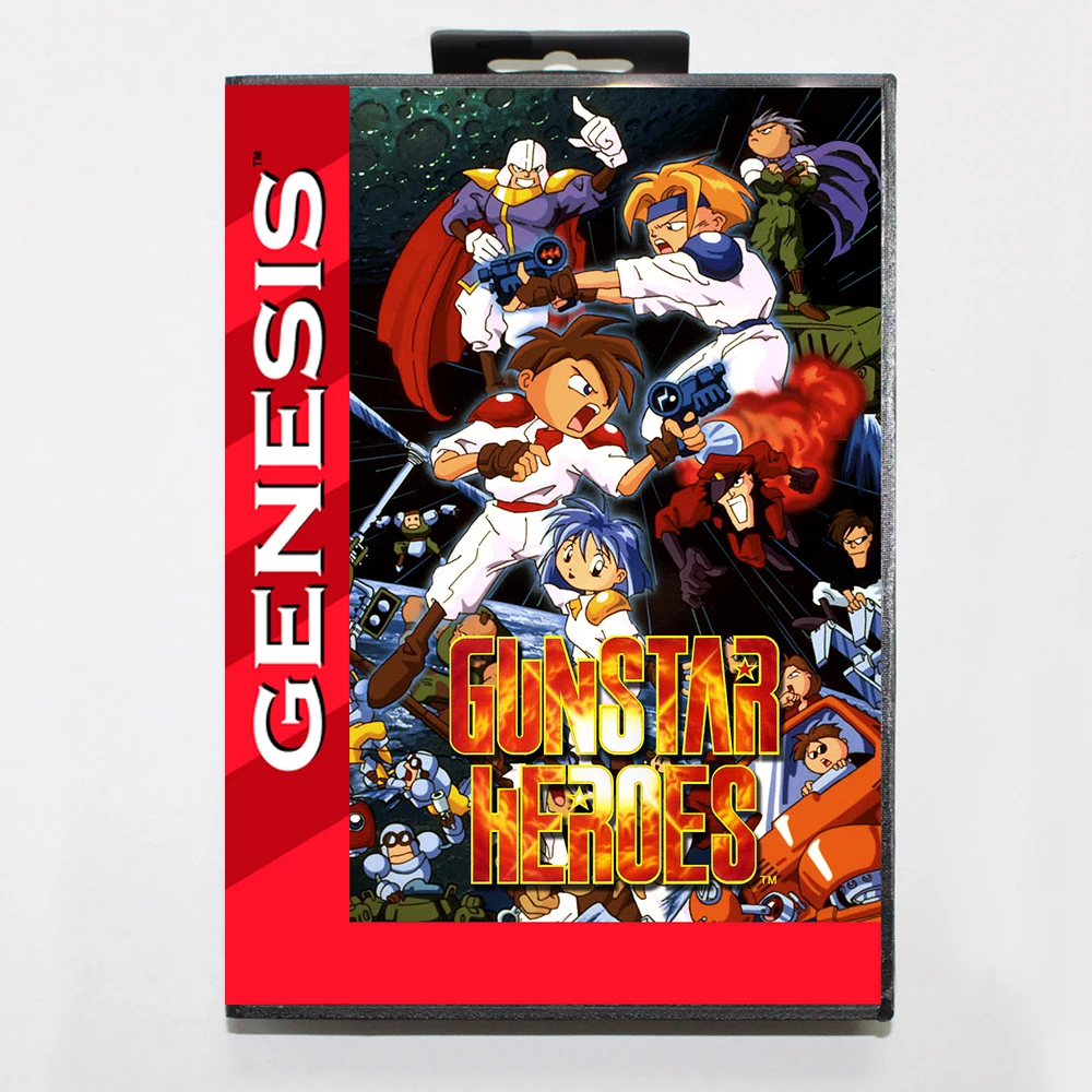 

Игровой картридж Gunstar Heroes MD с коробкой из США для 16-битной системы Sega Megadrive Genesis