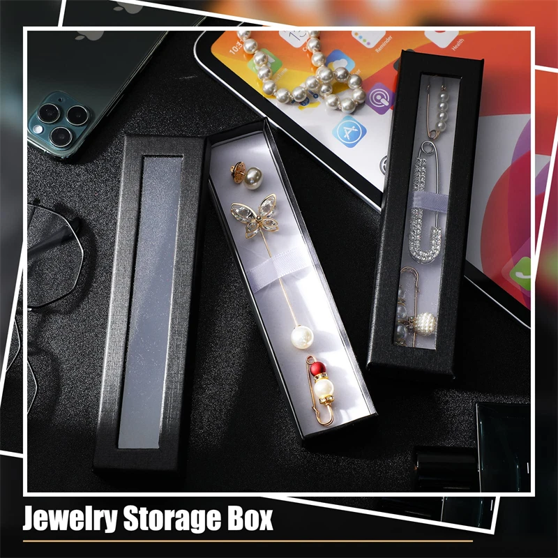 Imagem -05 - Transparente Window Paper Pen Box Embalagem Gift Gel Pen Box Lápis Cases Jóias Gift Box 10 Pcs