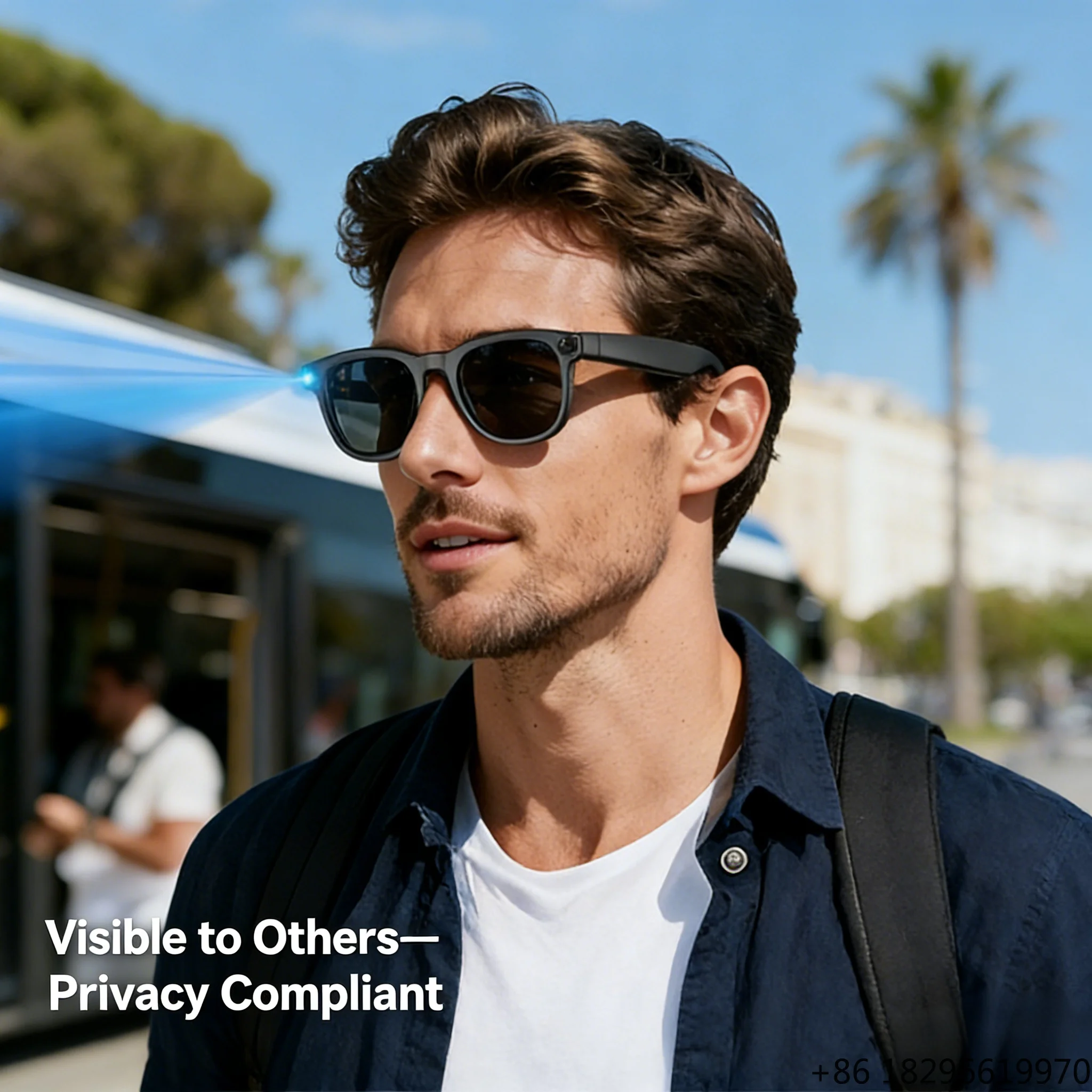 Multifunctional Translation Smart Glasses GPS Positioning Meeting Recording 1080P Video Shooting Outdoor Eyewear