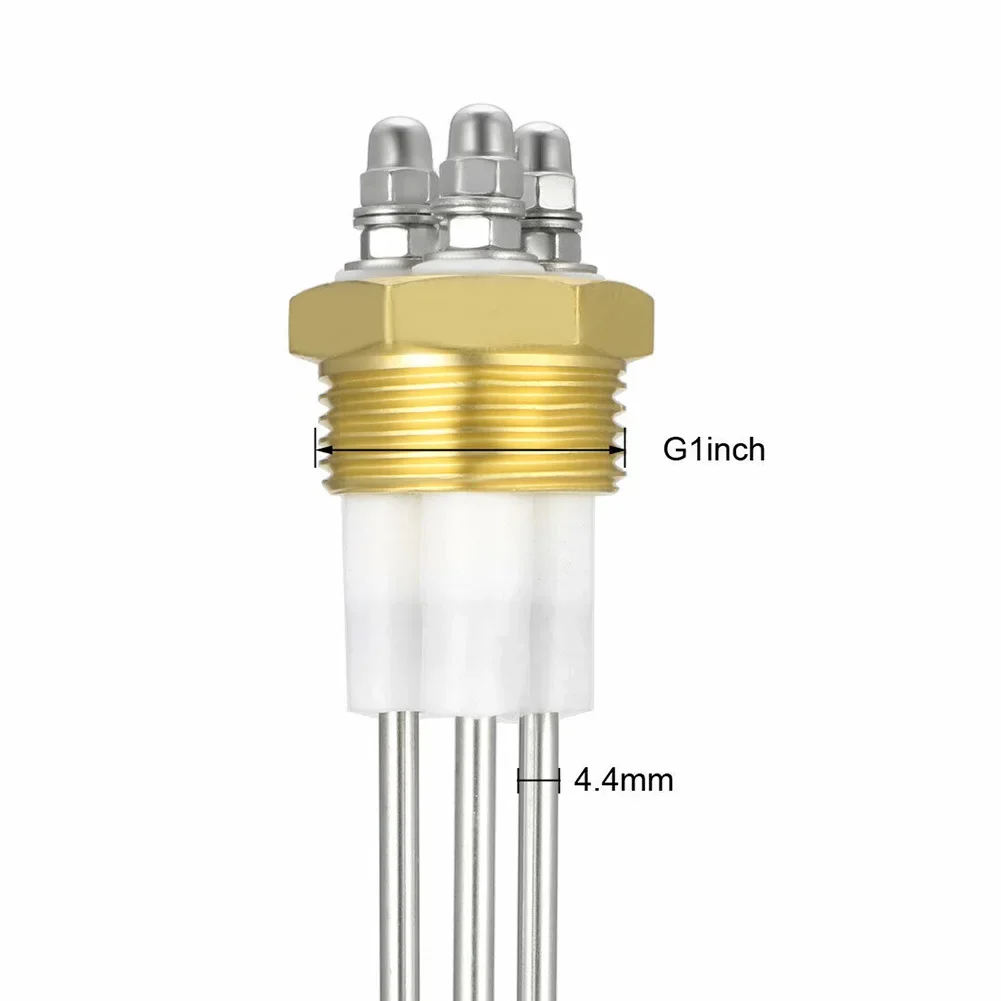 Sonda de eletrodo indicador líquido para caldeira a vapor, Nível de água roscada G1, 3 pinos, 405mm, acessórios para ferramentas