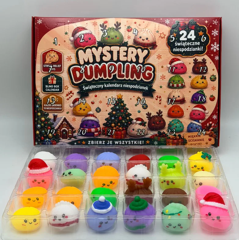 2026 Weihnachts-Squishy-Adventskalender, Fidget-Countdown-Kalender mit Überraschungen, sensorisches Fidget für Erwachsene, Weihnachtsparty-Geschenke – Detail 5