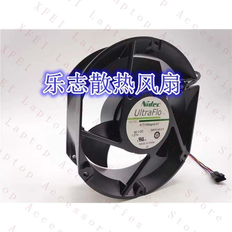 D  FOR Nidec X17148BGM3-07 17251 DC48V 1.27A 4-Pin Inverter Cooling Fan